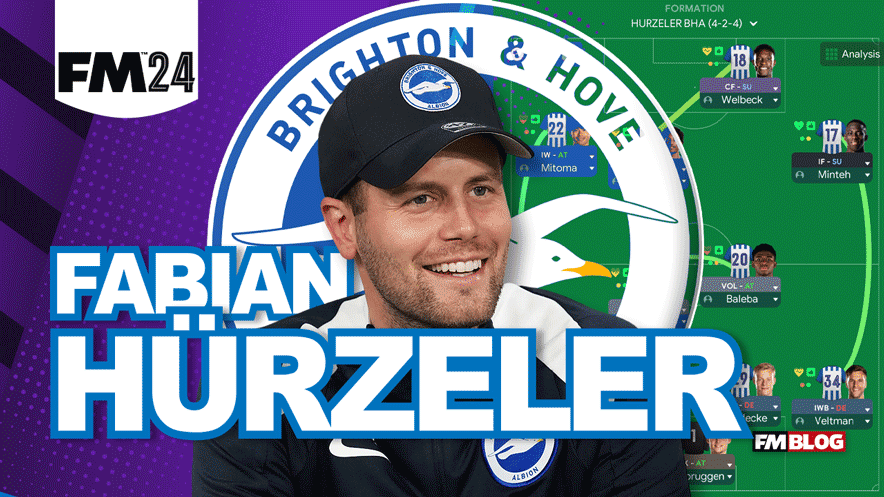 Fabian Hürzeler's Shining Seagulls – FM24 Tactical Recreation
